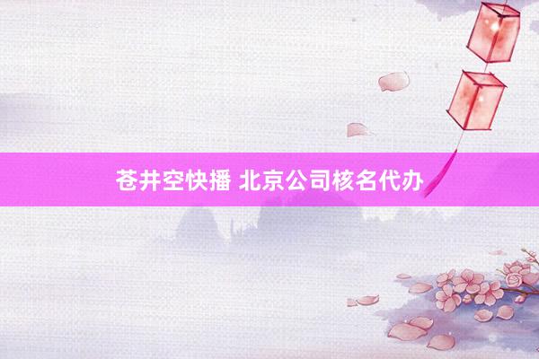 苍井空快播 北京公司核名代办