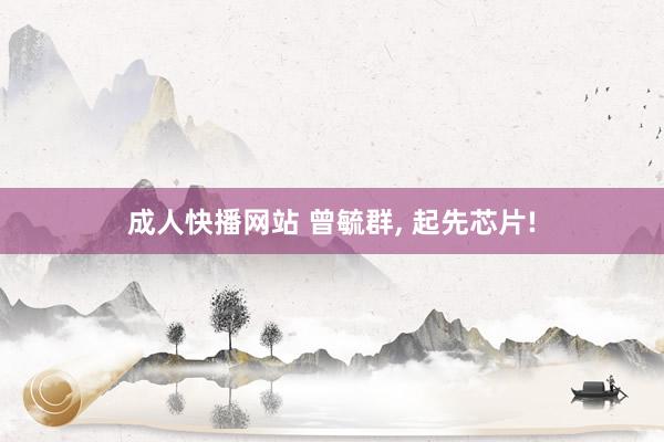 成人快播网站 曾毓群, 起先芯片!