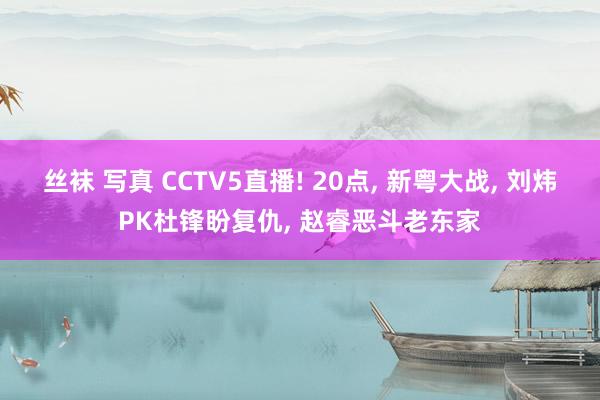 丝袜 写真 CCTV5直播! 20点, 新粤大战, 刘炜PK杜锋盼复仇, 赵睿恶斗老东家
